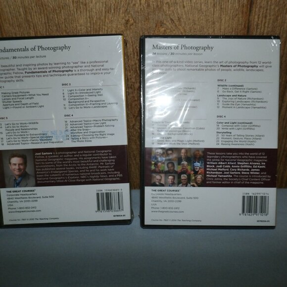 The Great Courses Fundamentals & Masters of Photography DVD w/ Guidebook  SEALED - Picture 3 of 9